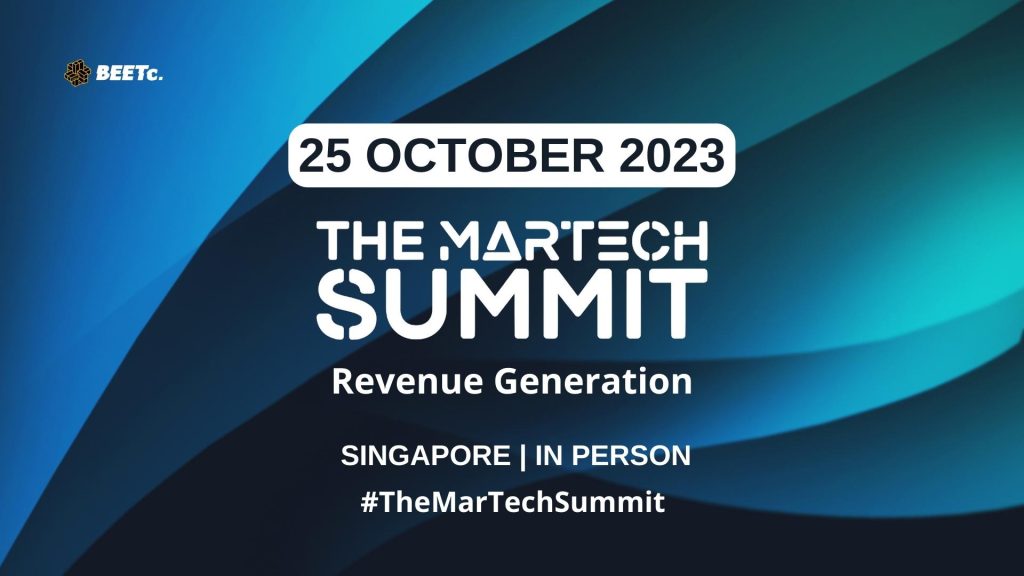 Event banner of The MarTech Summit Singapore Revenue Generation