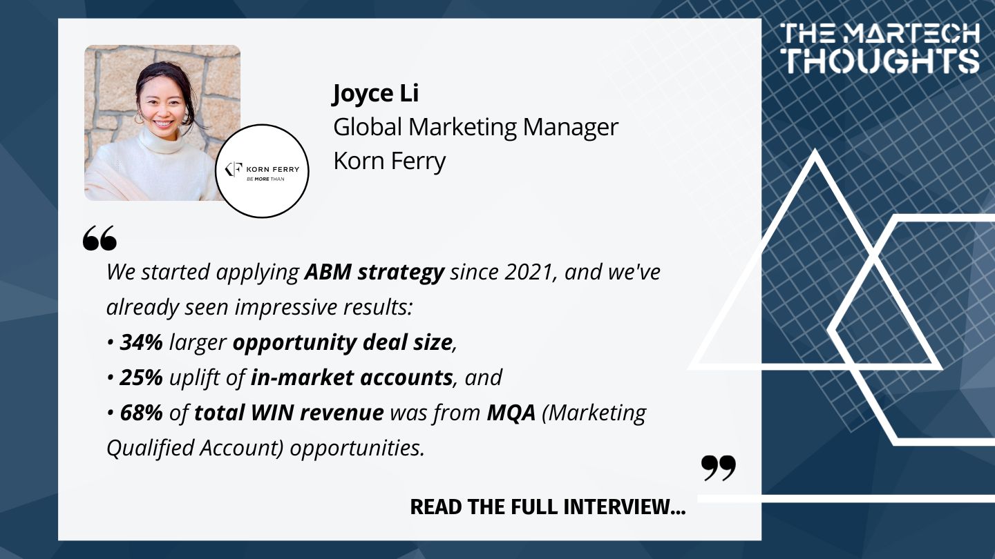 Joyce Li | Korn Ferry - MarTech Thoughts